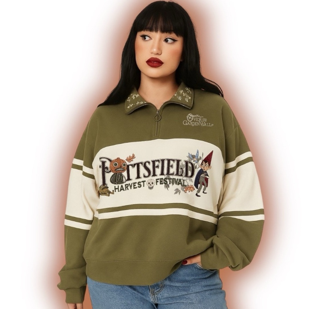 Cartoon Network Over the Garden Wall Harvest Festival Cropped Crewneck (Medium)